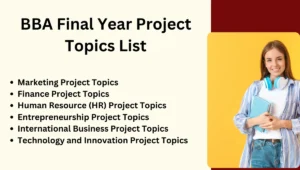 BBA Final Year Project Topics List